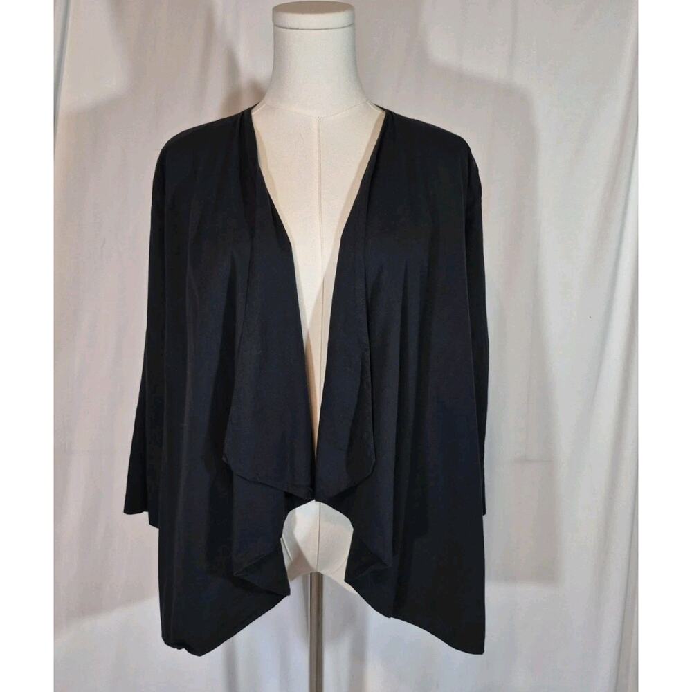 James Perse Womens Designer Black 100% Cotton Jacket Top Size 1 Small